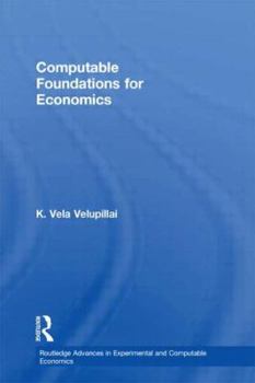 Hardcover Computable Foundations for Economics Book