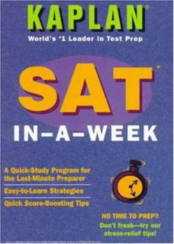 Paperback KAPLAN SAT IN A WEEK Book