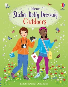 Paperback Sticker Dolly Dressing Outdoors Book