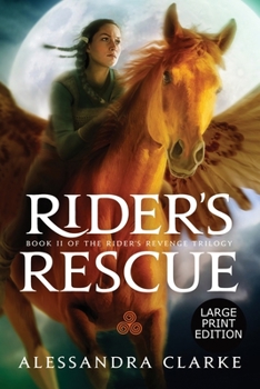 Paperback Rider's Rescue [Large Print] Book