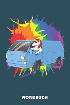 Notizuch: Einhorn Hippie DIN A5 Punktraster - 120 Seiten für kreative Einhorn Fans (German Edition)