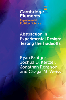 Paperback Abstraction in Experimental Design Book