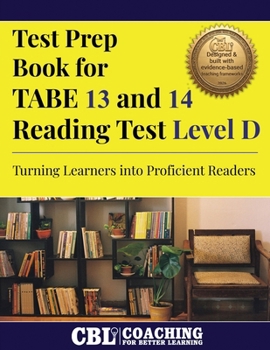 Paperback Test Prep Book for TABE 13 and 14 Reading Test Level D Book