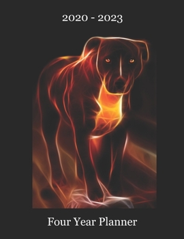 2020 – 2023 Four Year Planner: Pit Bull Cover – Includes Major U.S. Holidays and Sporting Events
