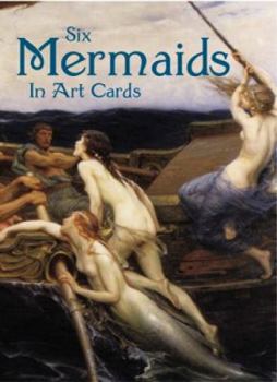 Paperback Six Mermaids in Art Cards Book