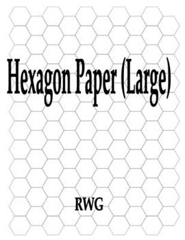 Paperback Hexagon Paper (Large): 150 Pages 8.5" X 11" Book