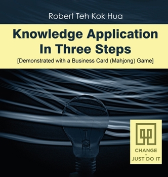 Hardcover Knowledge Application In Three Steps: Demonstrated with a Business Card (Mahjong) Game Book