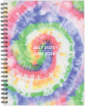 Spiral-bound Totally Tie Die Academic 2023-24 6.5 X 8.5 Softcover Weekly Planner Book