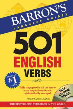 Paperback 501 English Verbs [With CDROM] Book