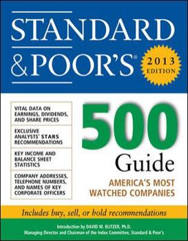 Paperback Standard and Poors 500 Guide 2013 Book