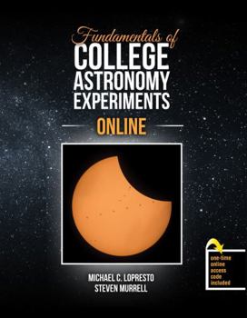 Misc. Supplies Fundamentals of College Astronomy Experiments Online Book