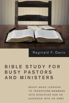 Paperback Bible Study for Busy Pastors and Ministers Book