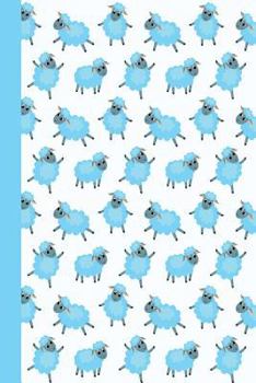Journal: Baby Sheep (Blue) 6x9 - Dot Journal - Journal with Dot Grid Paper - Dotted Pages with Light Grey Dots