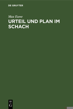 Hardcover Urteil Und Plan Im Schach [German] Book