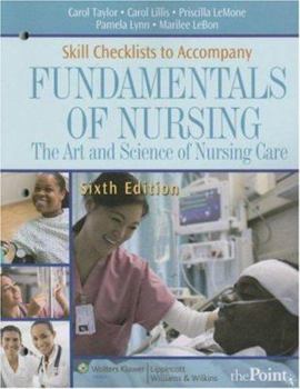 Paperback Fundamentals of Nursing Skills Checklists: The Art and Science of Nursing Care Book
