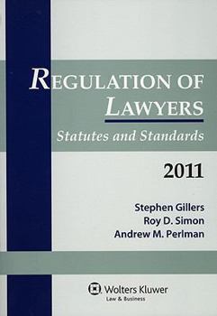 Paperback Regulation of Lawyers Statutes & Standards 2011 Book