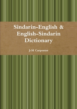 Paperback Sindarin Dictionary Book