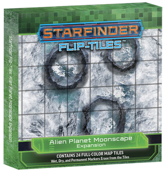 Game Starfinder Flip-Tiles: Alien Planet Moonscape Expansion Book