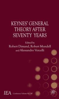 Hardcover Keynes's General Theory After Seventy Years Book