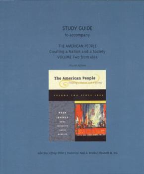 Paperback The American People Study Guide: Volume 2 Book