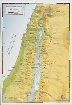 Misc. Supplies Abingdon Bible Land Map--Israel's Settlement in Canaan Book