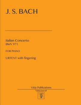 Paperback Italian Concerto: Urtext with fingering Book
