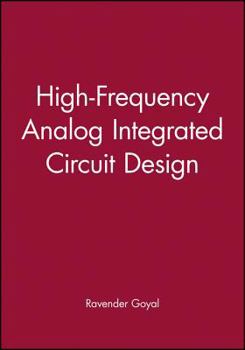 Hardcover High-Frequency Analog Integrated Circuit Design Book