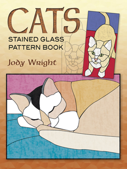 Paperback Cats Stained Glass Pattern Book