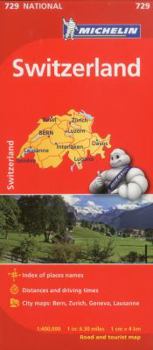 Loose Leaf Michelin Switzerland Map 729 Book