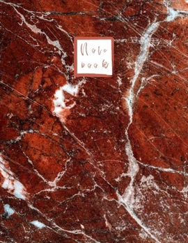 Paperback Notebook: Red marble Notebook for Work and Lined pages, Extra large (8.5 x 11) inches, 110 pages, White paper (Notebook and jour Book