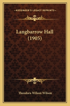 Paperback Langbarrow Hall (1905) Book