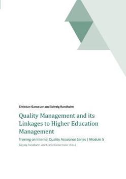 Paperback Quality Management and its Linkages to Higher Education Management Book