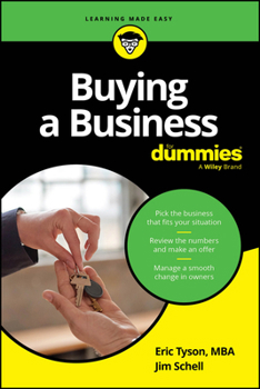 Paperback Buying a Business for Dummies Book