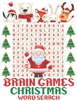 Brain Games Christmas Word Search: Happy Holiday Edition Challenging Puzzle Game Activity Book for Kids