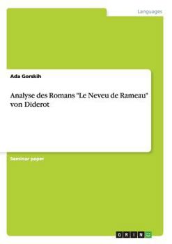 Paperback Analyse des Romans "Le Neveu de Rameau" von Diderot [French] Book