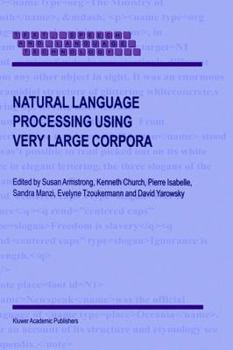 Hardcover Natural Language Processing Using Very Large Corpora Book