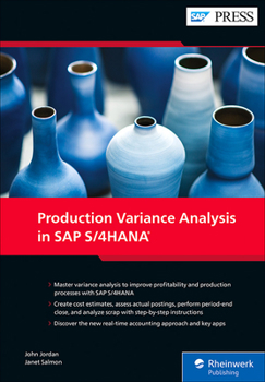 Hardcover Production Variance Analysis in SAP S/4hana Book