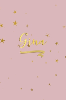 Paperback Gina: Personalized Journal to Write In - Rose Gold Line Journal Book