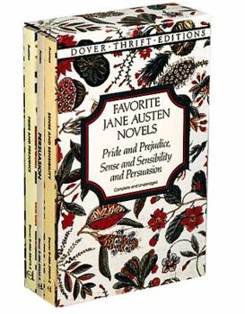 Paperback Favorite Jane Austen Novels: Pride and Prejudice, Sense and Sensibility and Persuasion (Complete and Unabridged) Book