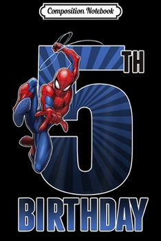 Composition Notebook: Spider-Man Swinging 5th Birthday Graphic  Journal/Notebook Blank Lined Ruled 6x9 100 Pages