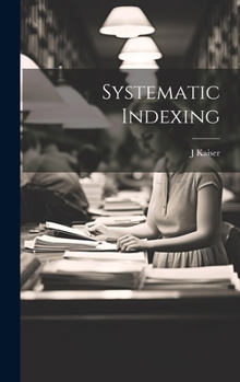 Hardcover Systematic Indexing Book