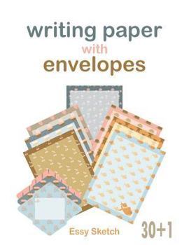 Paperback writing paper with envelopes Book