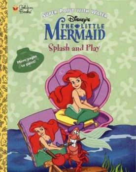 Paperback Flounder's Antics: Paint W/Water (Little Mermaid) Book