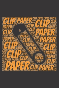 Paper Clip: Notebook, Journal | Lined Paper | 120 Pages DIN A5 (6 x 9") | Notes, Drawings, Planer, Diary, Organization | Word Cloud Present