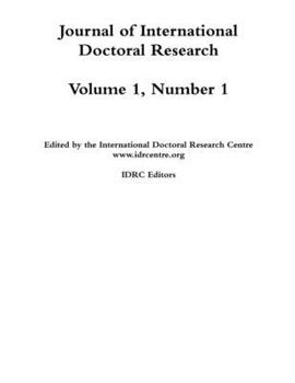 Paperback JIDR Vol 1 Number 1 Book