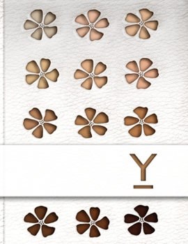 Y: Makeup Face Chart - Monogrammed Make-Up Session Planner - Blank Make up Portfolio Workbook For Beauty Students