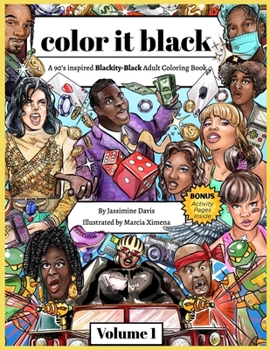 Paperback color it black: A 90's Inspired Blackity-Black Adult Coloring Book
