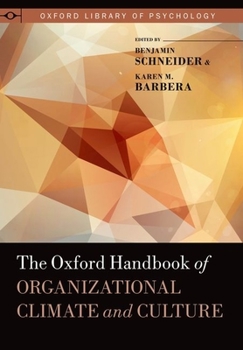 Hardcover Oxford Handbook of Organizational Climate and Culture Book