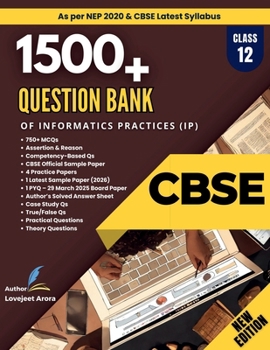 Paperback Question Bank Class 12 CBSE - Informatics Practices (IP) Book