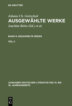 Hardcover Ausgewählte Werke, Bd 9/Tl 2, Ausgaben deutscher Literatur des 15. bis 18. Jahrhunderts Band 9/Teil 2 [German] Book